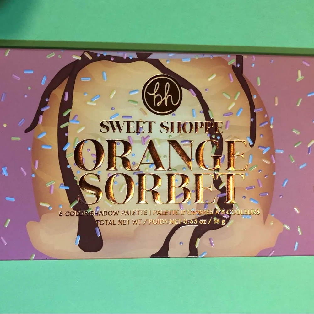 BNIB! BH Cosmetics Sweet Shoppe Orange Sorbet 8 color Eyeshadow Palette 🎨 🍊👀